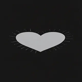 aesthetic black heart wallpaper