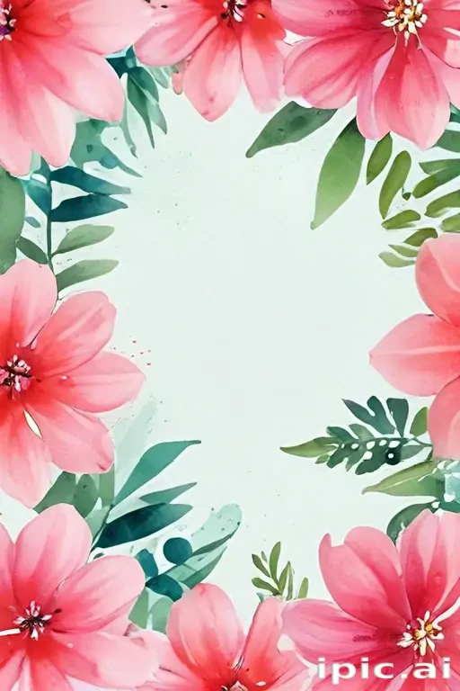 flower watercolor background