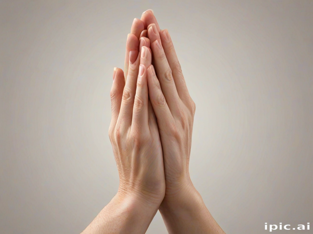 prayer hands transparent background