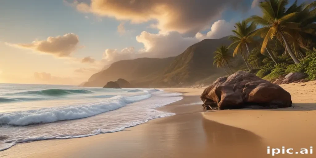 ios beach wallpaper