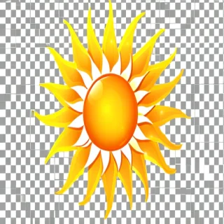 sun clip art transparent background