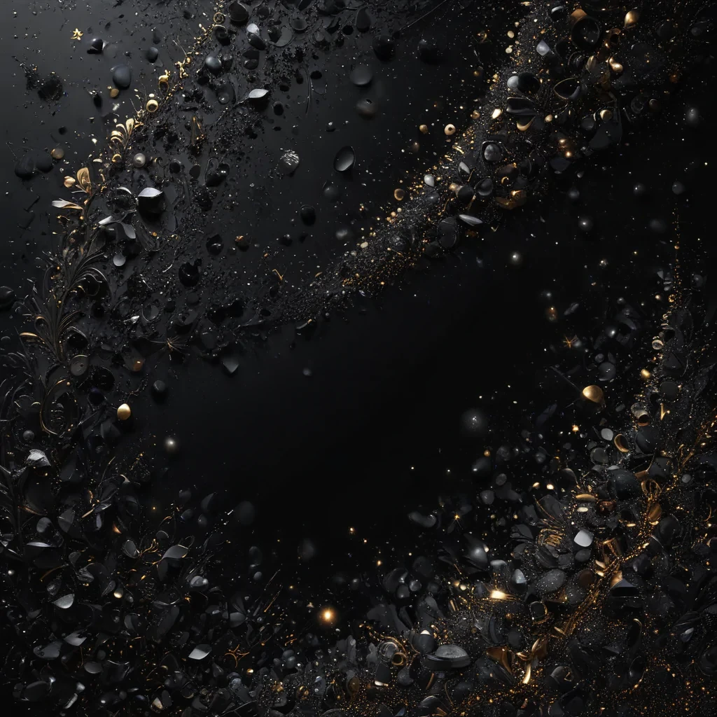 black background with glitter