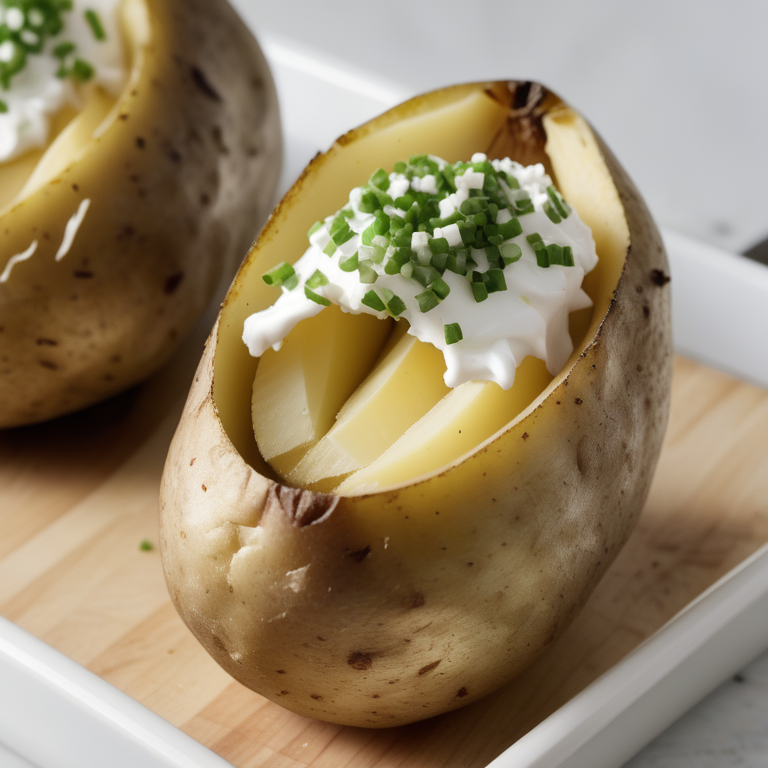baked potato in oven without foil