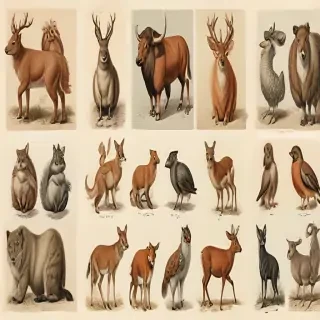 vintage illustrations animals