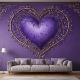 wallpaper purple heart