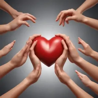 heart hands clipart