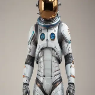 cartoon transparent astronaut suit