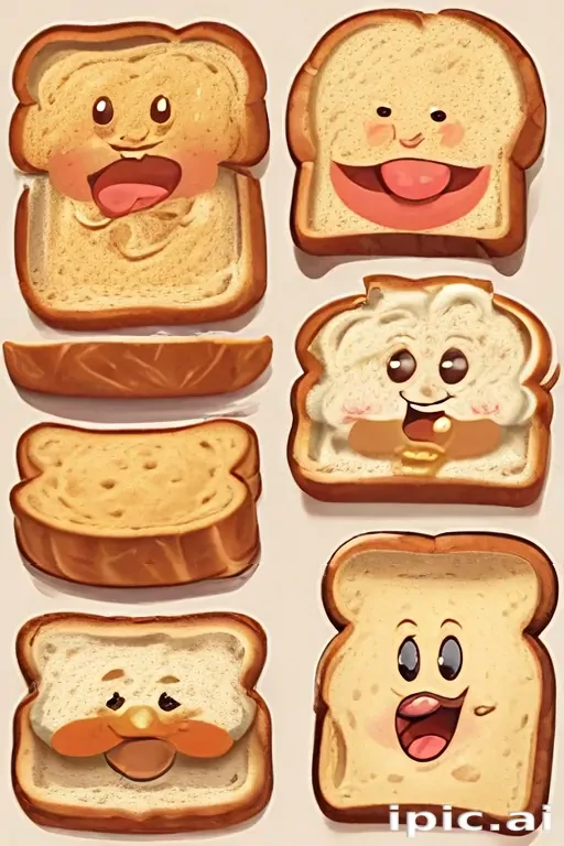 bread in cartoon