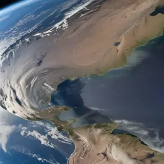 earth from space