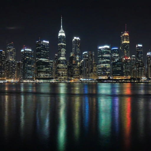 city lights background