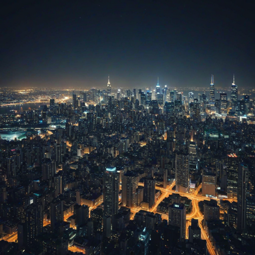 city lights background