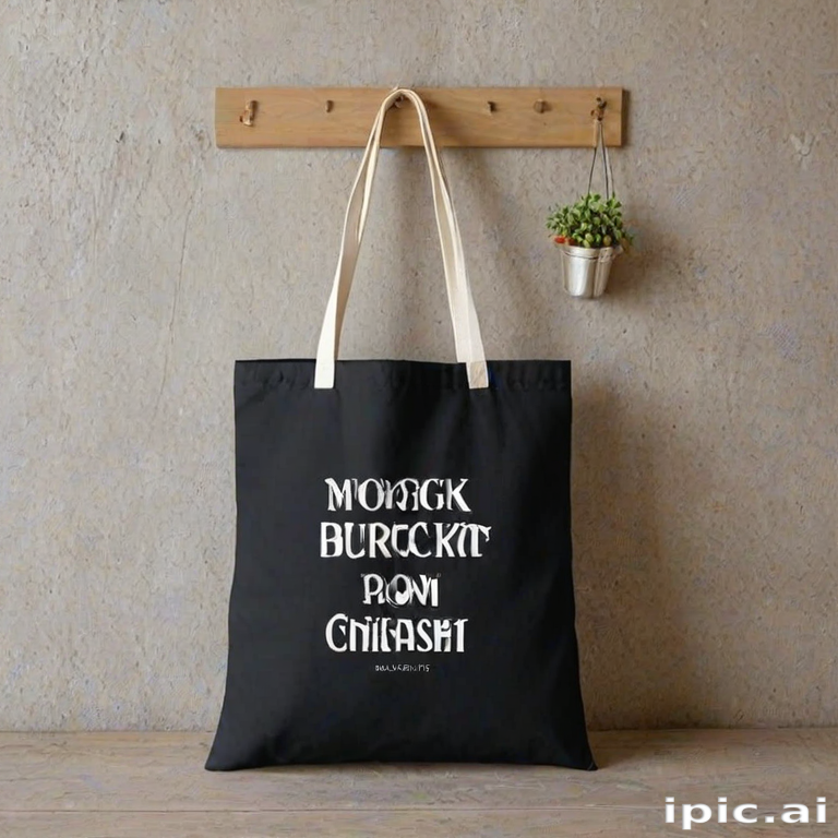 mock up tote bag