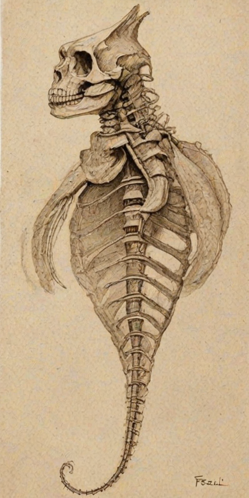 fossil drawing