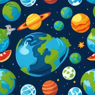 cartoon picture planet earth