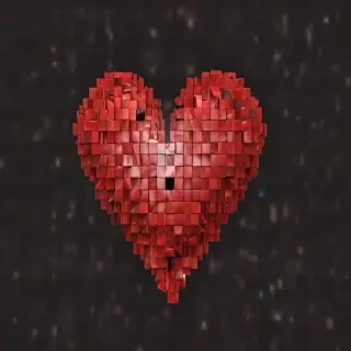 pixelated heart png