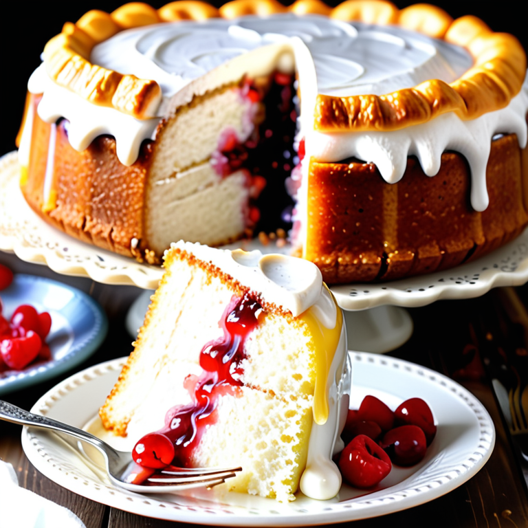 angel food and pie filling cake