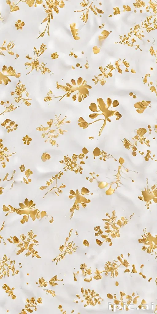 white background gold