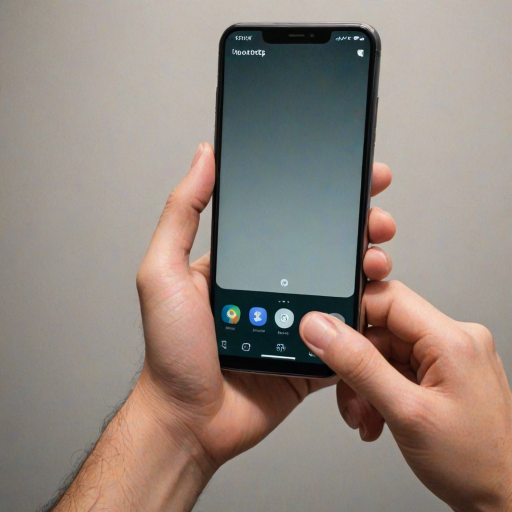 phone with hand