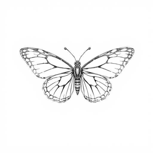 drawing of a butterfly