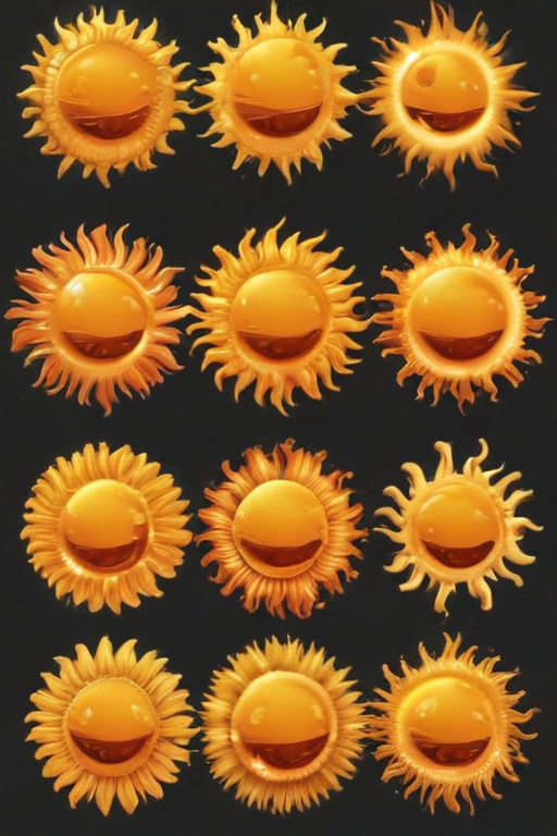 Collection of Bright and Cheerful Sun Illustrations in Various Styles