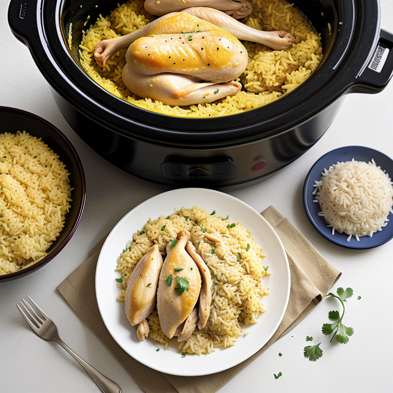 yellow rice and chicken slow cooker
