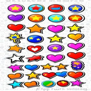 stickers clip art