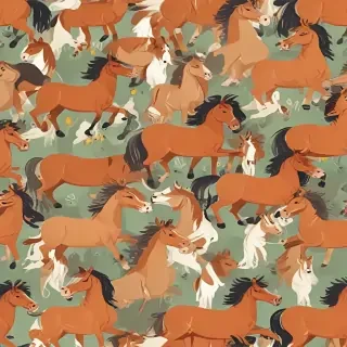 horses cartoon