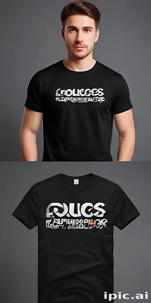 black t shirt mockup