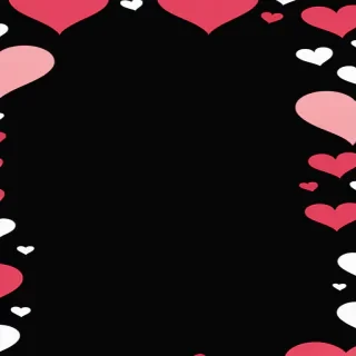 hearts background black