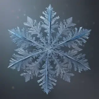 transparent snowflake