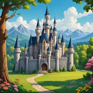 cartoon castle