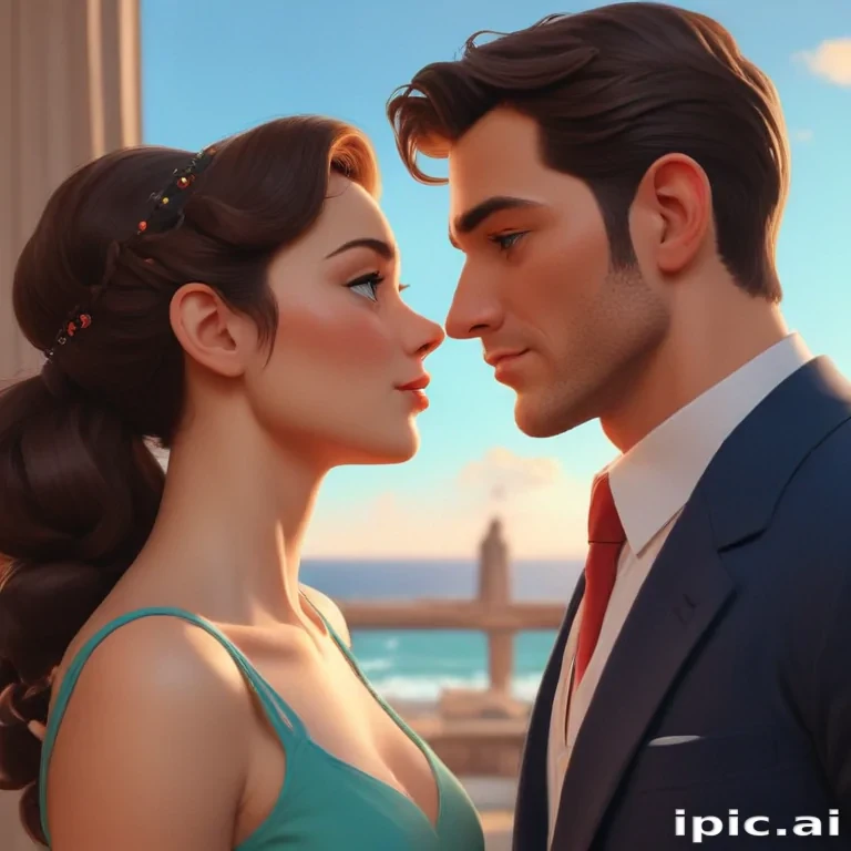 cartoon couple aesthetic