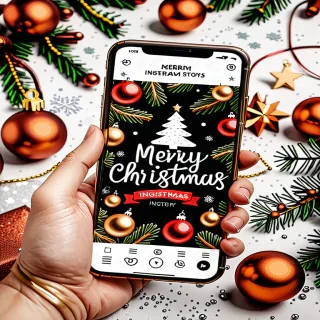 merry christmas instagram story