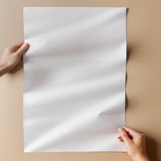wrinkled paper overlay