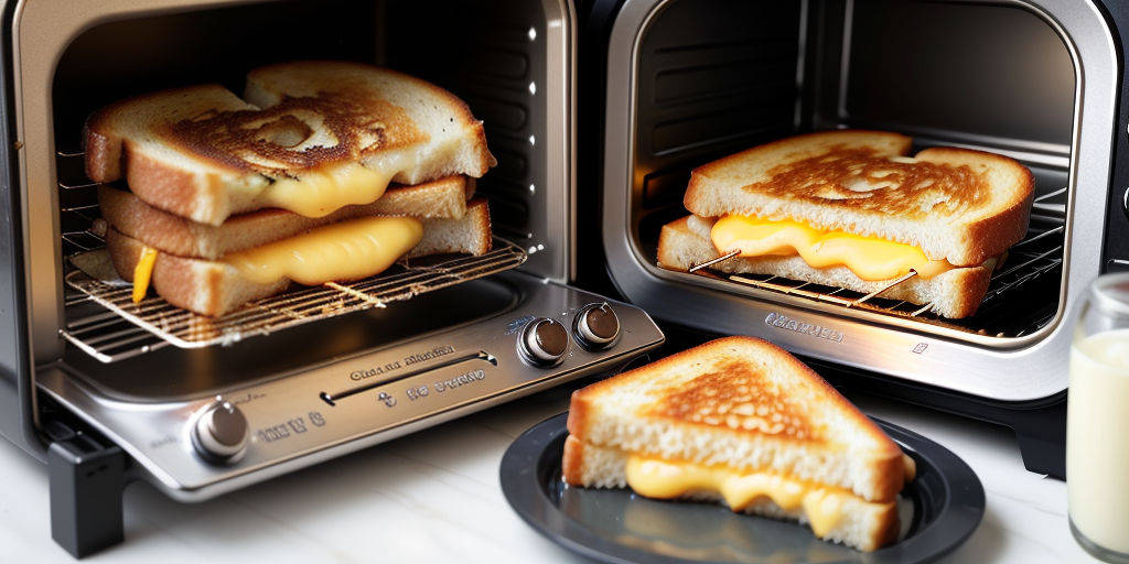 grilled cheese in a toaster oven