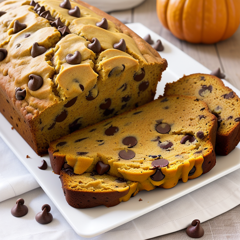banana pumpkin chocolate chip bread