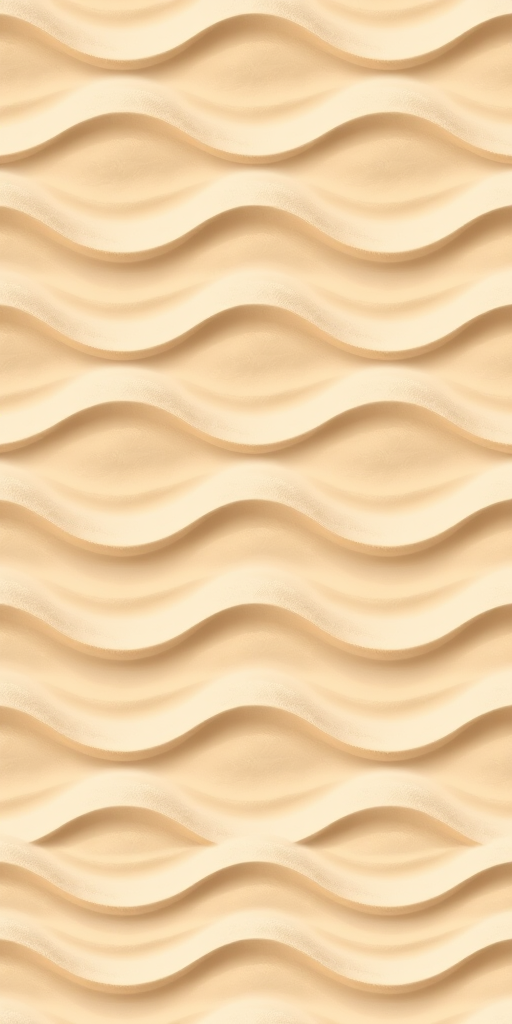 Create a seamless wave pattern with varying shades of beige and light taupe, using a 50mm lens, f/8 aperture, ISO 100, shot from a straight-on view with a soft focus, in a digital format to enhance textures and colors.