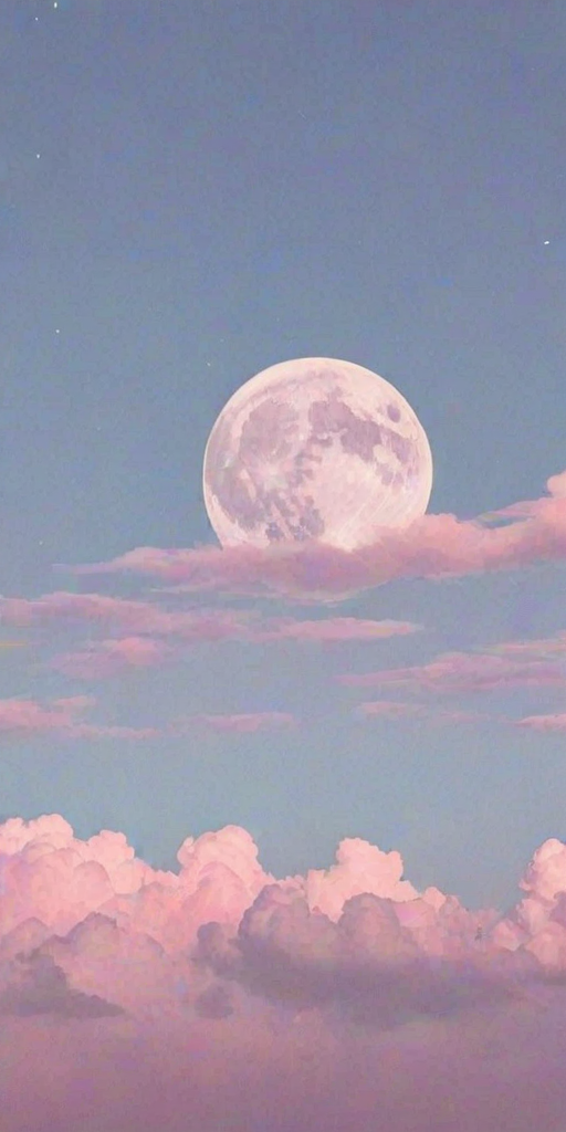 pastel aesthetic moon wallpaper