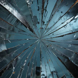 broken glass overlay