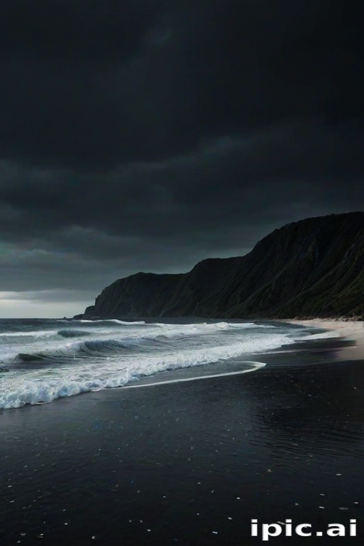 dark beach wallpaper