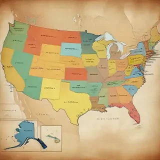 map of usa states