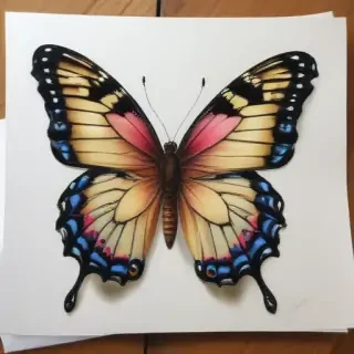 butterfly drawing outline
