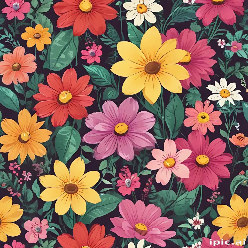 cartoon flowers png