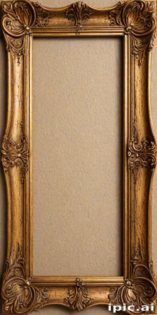 wooden picture frame png