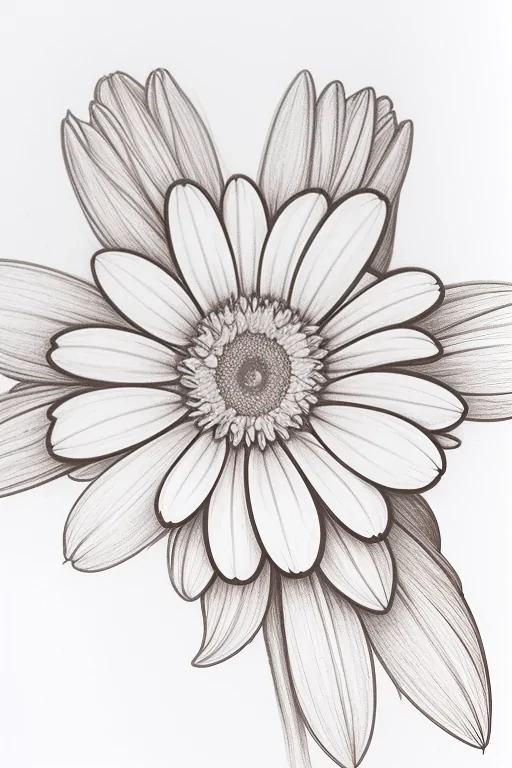 flower drawing images with colour