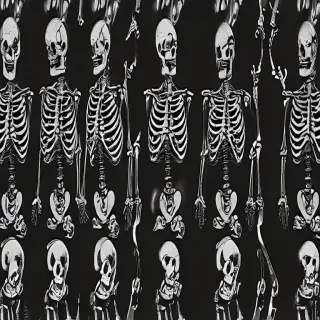 skeleton background