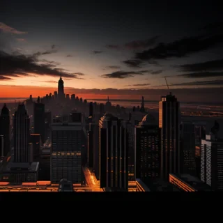 city silhouette png