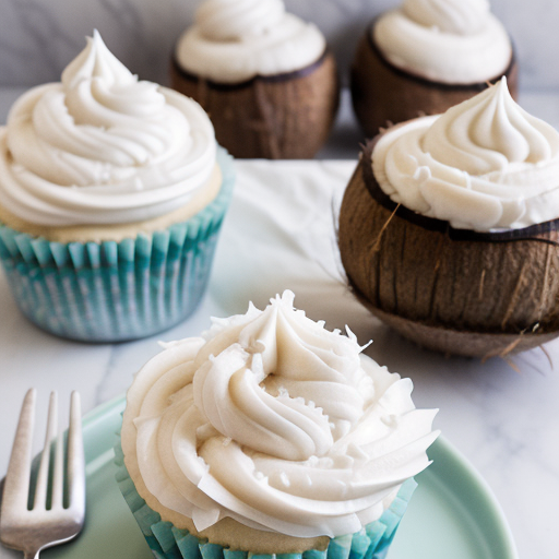 coconut frosting with coconut cream