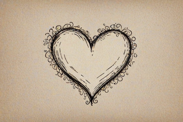 hand drawn heart