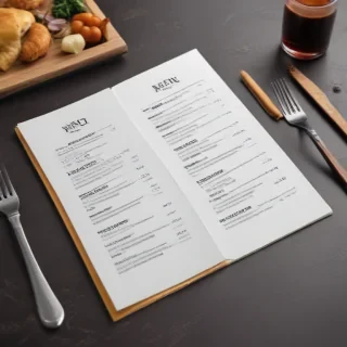 restaurant menu mockup free